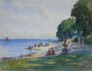 Beach At Tynemouth by William Watt Milne