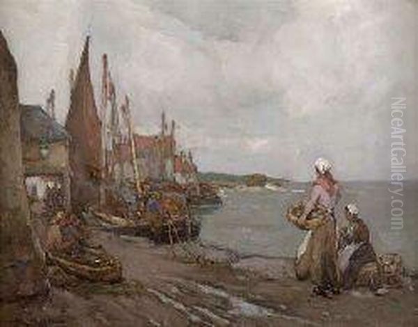 A Busy Harbour Scene, Pittenweem - view 1