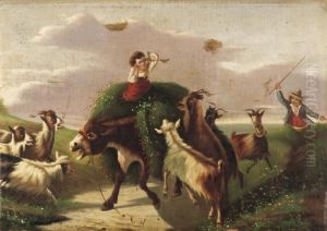 L'assalto Delle Caprette Al Somaro by Antonio Milone