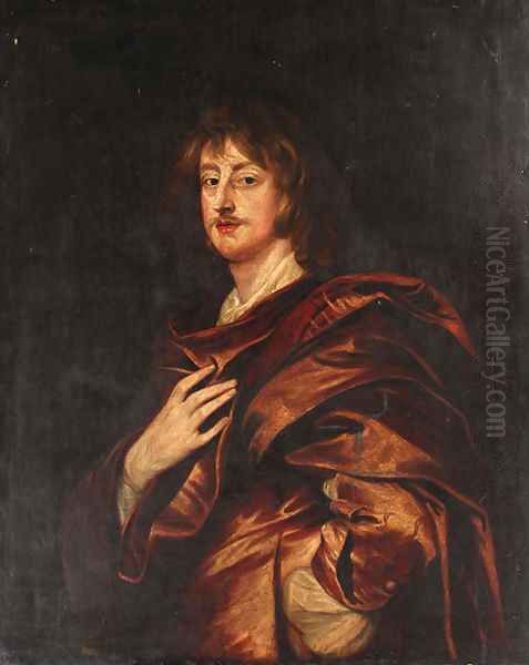 Portrait of Philip, 5th Earl of Pembroke, half-length, in a red cloak - view 1