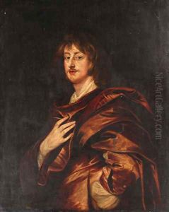 Portrait of Philip, 5th Earl of Pembroke, half-length, in a red cloak