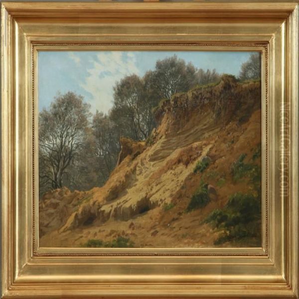 Skraendten Ved Slesvigske Sten I Dyrehaven 1880" - view 1