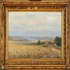 Carl Milton Jensen: Landscape From Mols Bjerge. Signed Milton Jensen And Indistinct Date by Carl Milton Jensen