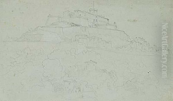 Landscape With A Hilltop Castello - view 1