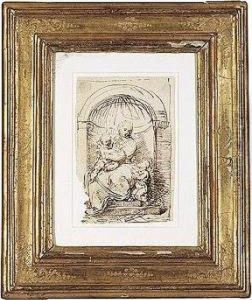 The Madonna And Child, With St. John The Baptist, In A Niche The Madonna And Child, With St. John The Baptist, In A Niche