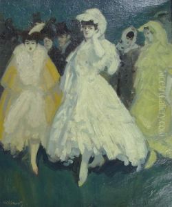 Elegantes En Robe Du Soir by Tony Minartz