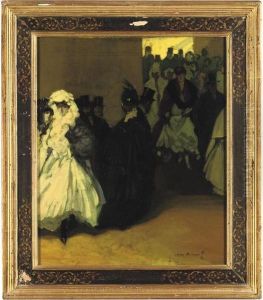 Elegant Company At The Theatre