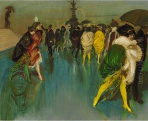 Promenade Sous La Pluie by Tony Minartz