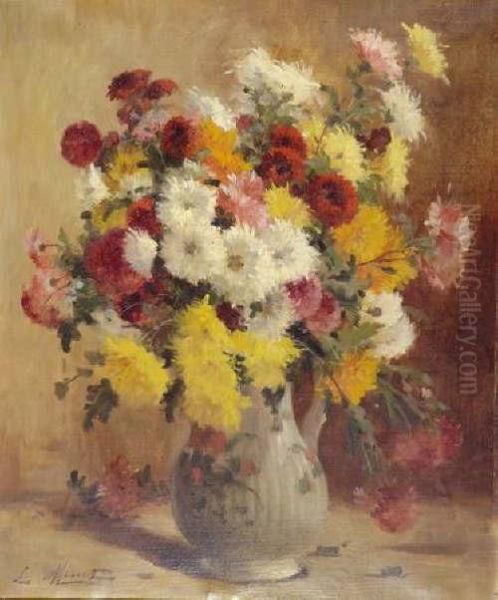Dalhias Dans Un Vase - view 1