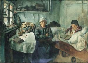A Couple In A Room by Maurice Minkowski