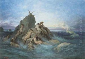 Les Océanides (Les Naiades de la mer) (Oceanides (Naïads of the Sea)) by Gustave Dore