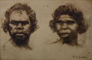 Aboriginal Couple by Benjamin Edwin Minns