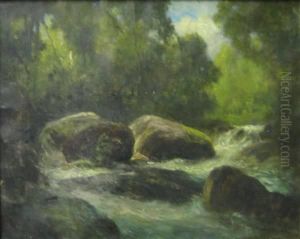 Rocky Stream by Robert Crannell Minor Sr.