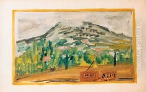 Paysage Avec Un Tramway by Abraham Mintchine