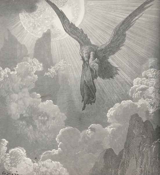 And snatch'd me upward even to the fire. (Canto IX, line 28) - view 1