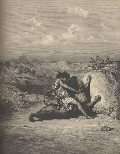 Samson Slaying The Lion - view 1