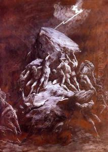 La Chute Des Titans (The Clash of the Titans) by Gustave Dore