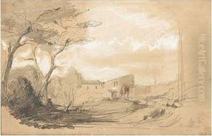 Paisaje Con Masia by Joaquin Mir Trinxet