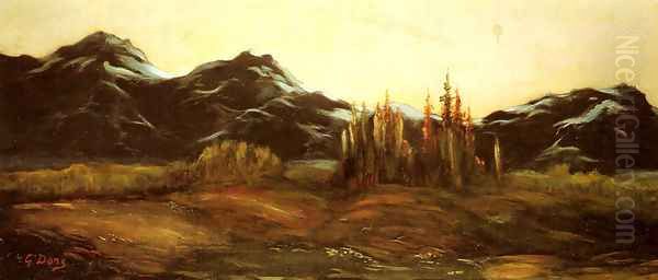 A Mountainous Landscape with a Balloon - view 1