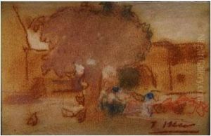 Descansando Bajo El Arbol by Joaquin Miro