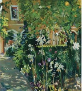 Flores En El Jardin (flowers In The Garden) by Joaquin Miro