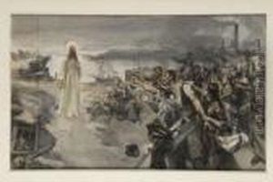 Jesus Ante Los Obreros by Jose Miralles Darmanin