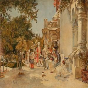 Nationalfestival With Carnival Near A House