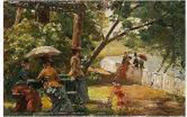 Tarde En Un Jardin Parisino - view 1