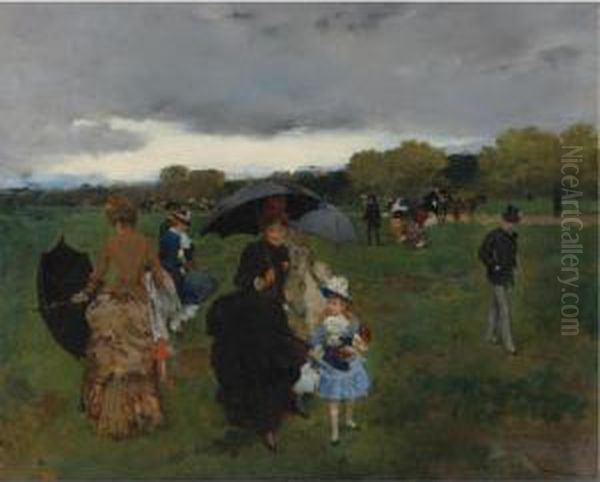 The Upcoming Storm On The Bois De Boulogne - view 1