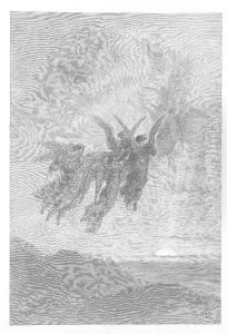 For the rare and radiant maiden whom the angels name Lenore? by Gustave Dore