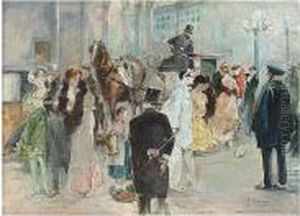Preparandose Para La Gala (the Masked Ball) by Francisco Miralles Galup