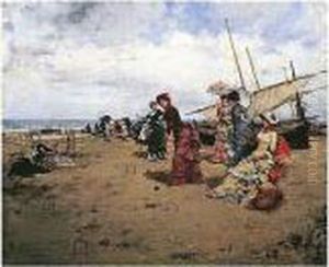 Jugando Al Croquet En La Playa (croquet On The Beach)