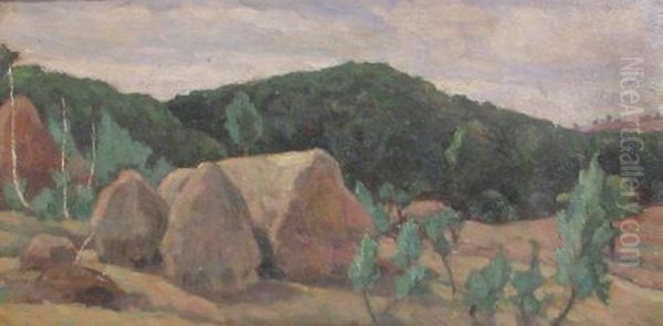 Hay Stacks - view 1