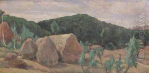 Hay Stacks by Gore Mircescu