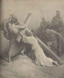 Christ Fainting Under The Cross by Gustave Dore