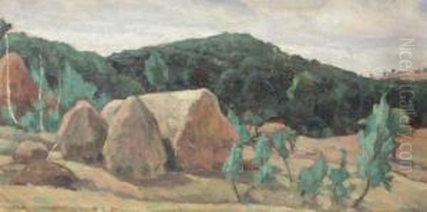 Hay Stacks - view 1