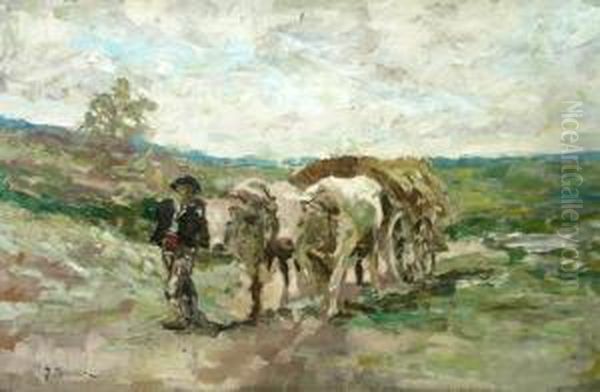 Cart With Oxen - view 1