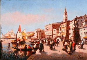 Vista De Venecia by Gaspar Miro Y Lleo