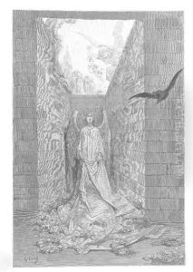Sorrow for the lost Lenore. by Gustave Dore
