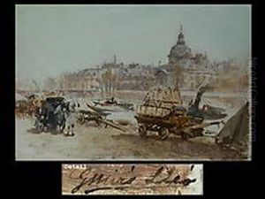 Blick Uber Die Seine by Gaspar Miro Y Lleo