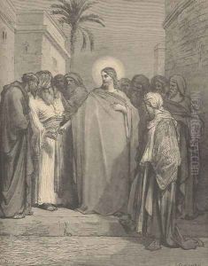 Jesus And The Tribute Money by Gustave Dore