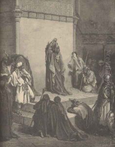 David Mourning Over Absalom by Gustave Dore
