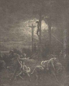 Close Of The Crucifixion by Gustave Dore
