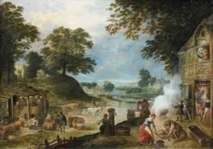 Cour De Ferme Animee De Nombreux Personnages by Anton Mirou
