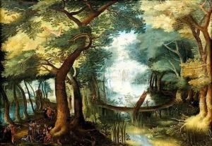 Paysage De Foret Et Riviere