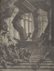 The Death Of Samson by Gustave Dore