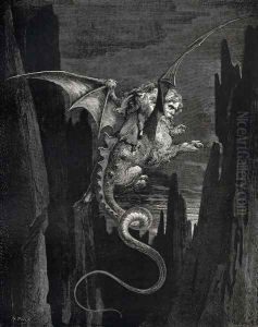 The Inferno, Canto 17, line 117: New terror I conceiv'd at the steep plunge
