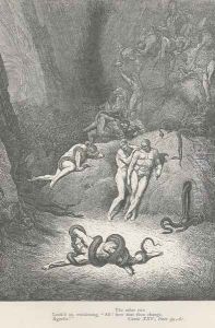 "Ah! how does thou change, Agnello!" (Canto XXV., lines 60-61)