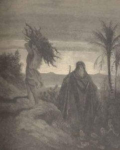 The Trial Of The Faith Of Abraham by Gustave Dore