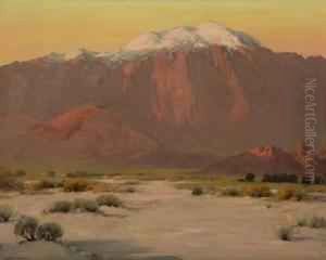 The Morning Sun
, Sunrise San Jacinto Mountains, Signed Lower Left: Alfred R. Mitchell, Signed Again, Titled And Inscribed Verso: San Diego, Cal